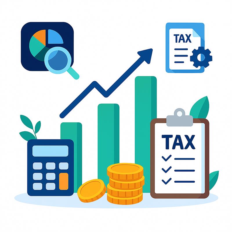 Financial growth illustration